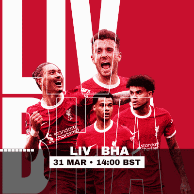 Liverpool vs Brighton Soccer Game March 31