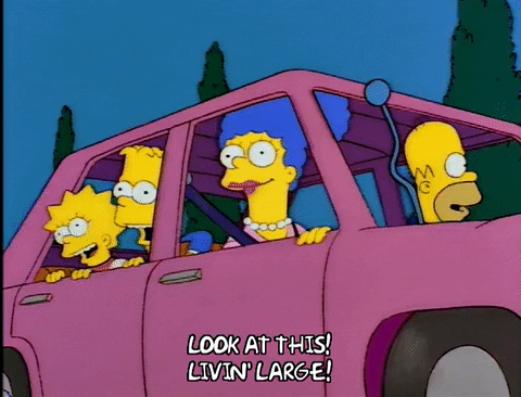 Livin Large Marge The Simpsons GIF