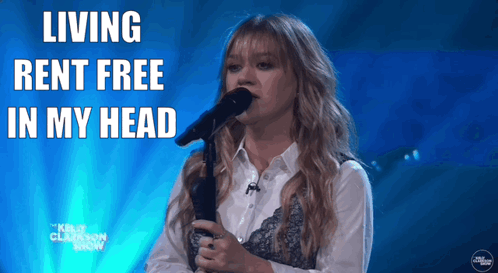 Living Rent Free In My Head Kelly Clarkson GIF