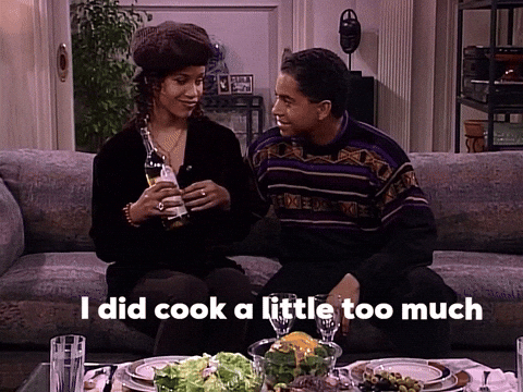Living Single I Did Cook Little Too Much GIF