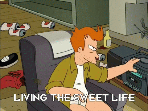Living The Dream Futurama GIF