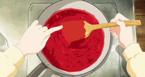 Liz And The Blue Bird Cooking Tomato Sauce GIF