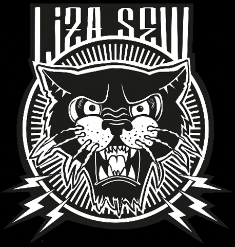 Liza Sew Panther Logo GIF
