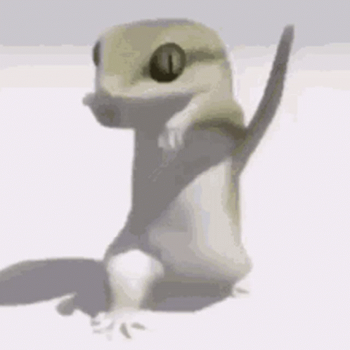 Lizard Dancing Arm Waves GIF