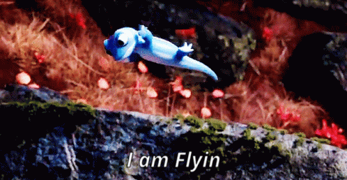 Lizard Flying I Am Flyin GIF