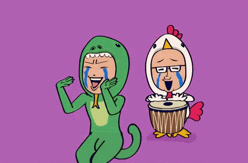 Lizard Man Dancing To Beat Of The Drum GIF