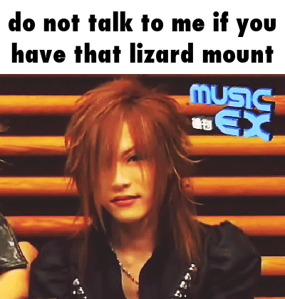 Lizard With Do Not Talk To Me If You Have That Lizard Mount Music Ex
