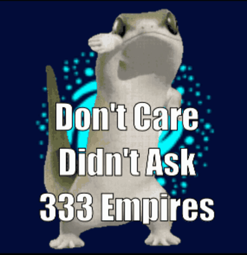 Lizard with Don't Care Didn't Ask Text