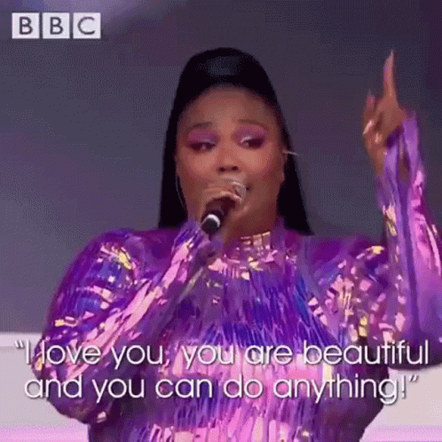 Lizzo I Love You And You're Beautiful GIF