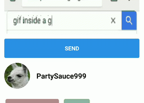 Llama With Name Partysauce999 GIF