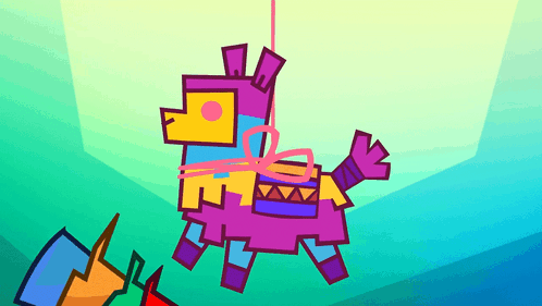 Llama With Pink Bow GIF