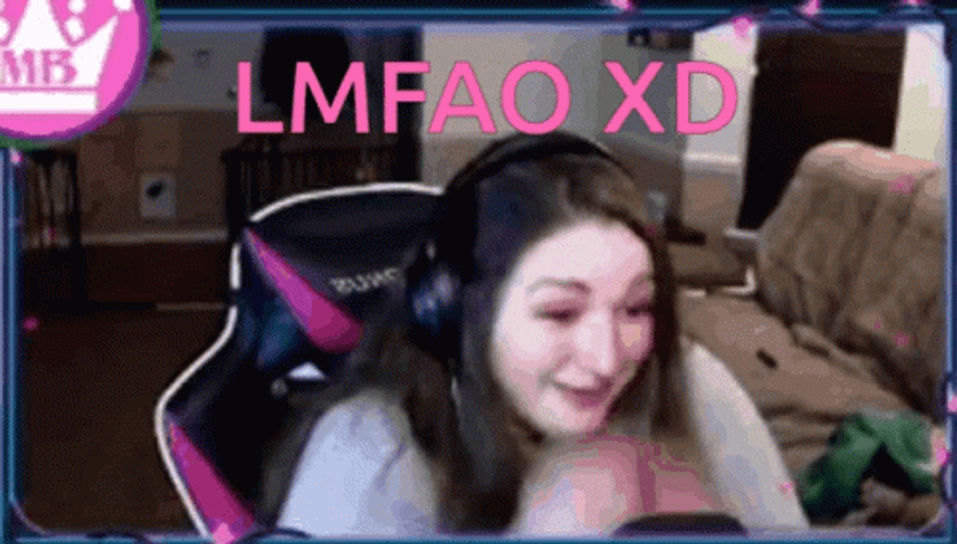 Lmfao Lady Streamer Chuckling GIF