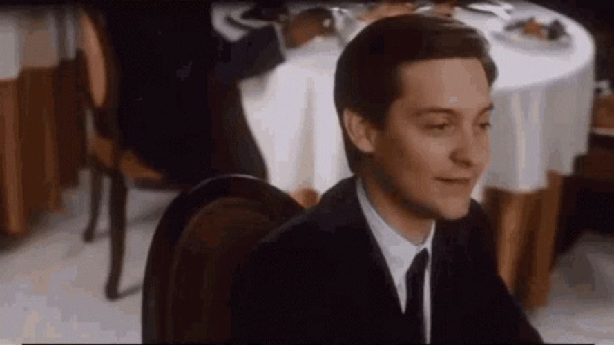 Lmfao Tobey Maguire Rolling With Laughter GIF
