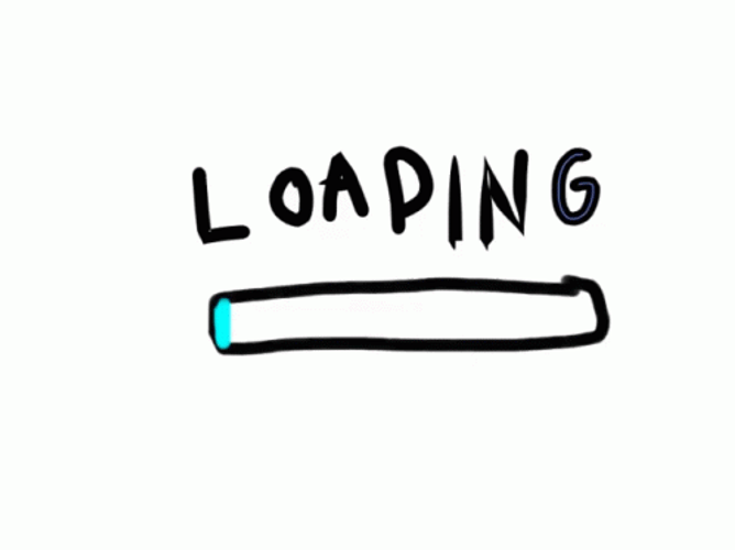 Loading Bar Cyan Blue GIF