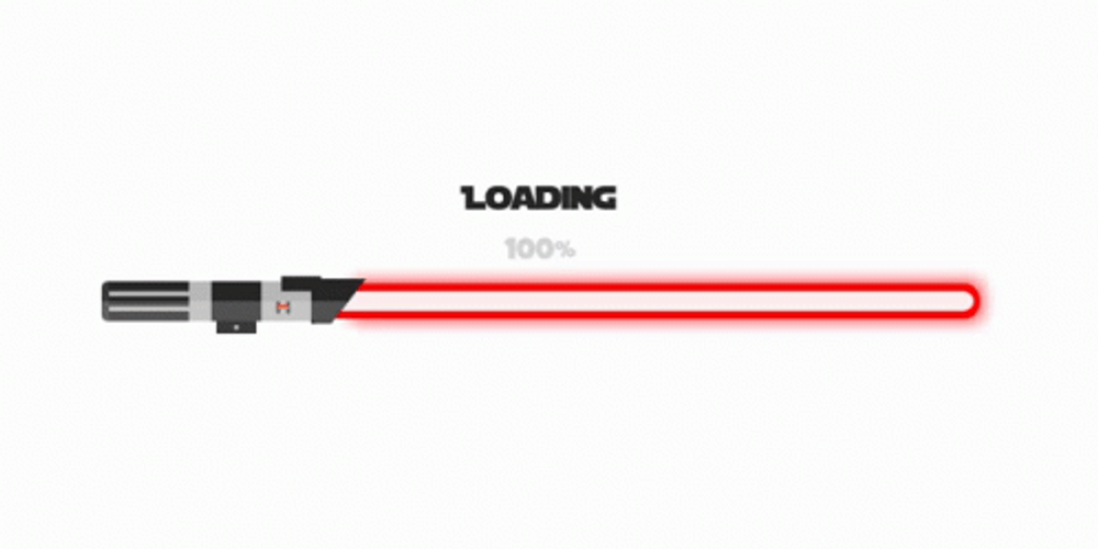 Loading Bar Light Saber Star Wars GIF