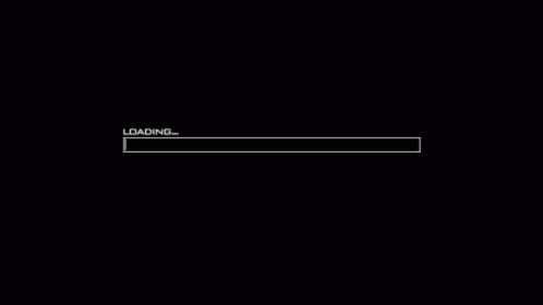 Loading Bar on Black Background