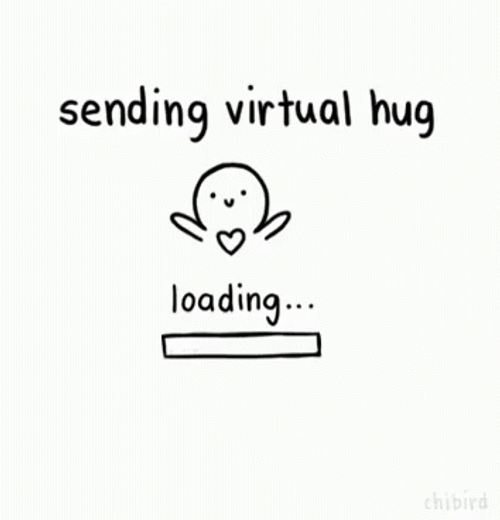 Loading Bar Sending Virtual Hug GIF