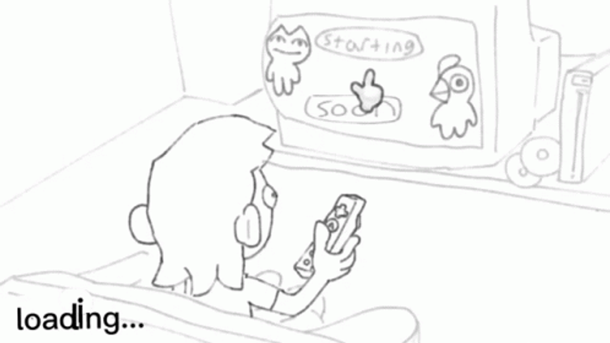 Loading Bar Wii Remote Doodle GIF