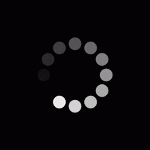 Loading Circle Dots On Black GIF