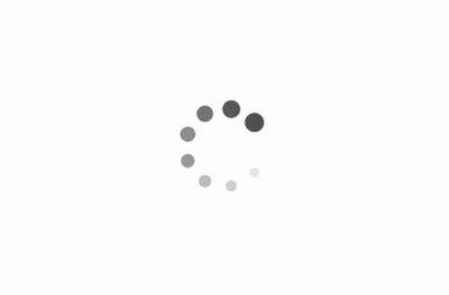 Loading Circle Grey Dots GIF