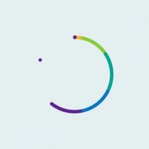 Loading Circle Rainbow Color GIF