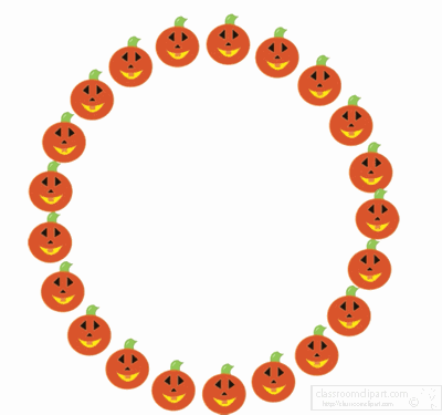Loading Circle Revolving Pumpkins GIF
