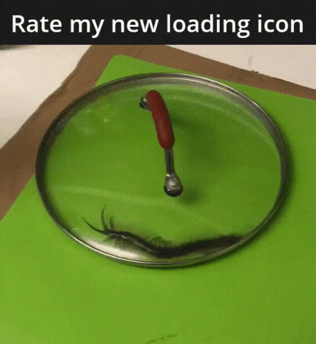 Funny Worm Loading Screen Icon GIF