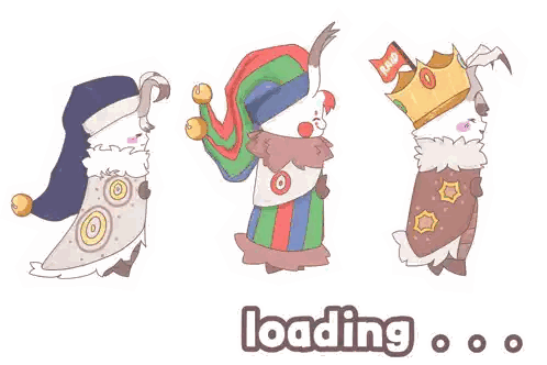 Loading Screen With Cartoon Characters