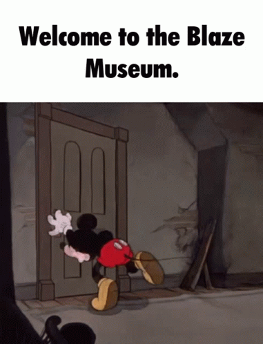 Locked Mickey Mouse Inside Museum GIF