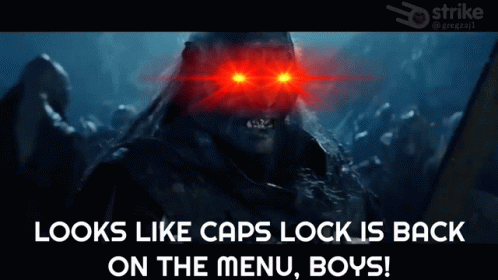 Locks Like Cap Lock's Back On The Menu GIF