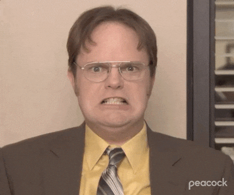 Loco Dwight Schrute Angry GIF