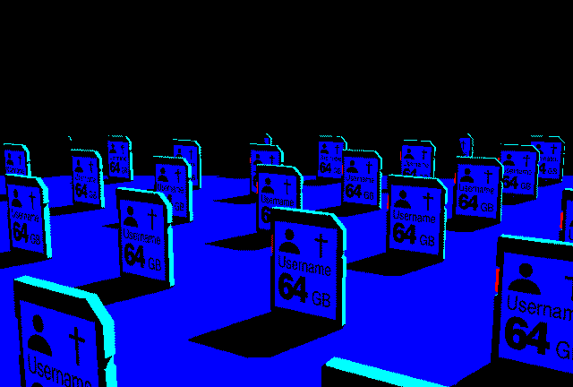 Lofi Digital Memory Card Cemetery GIF