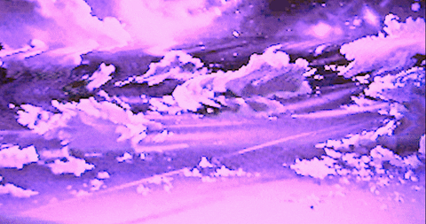 Lofi Purple Clouds Vaporwave GIF