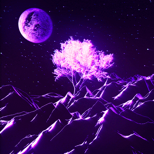 Lofi Rad Purple Cosmos Synthwave GIF