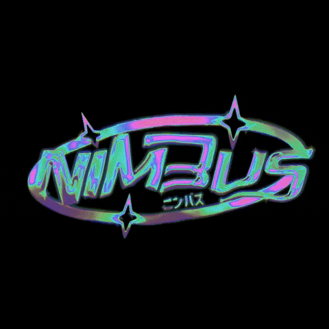 Lofi Retro Aesthetic Nimbus Logo GIF
