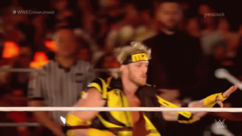 Logan Paul Wwe Climb In The Corner GIF