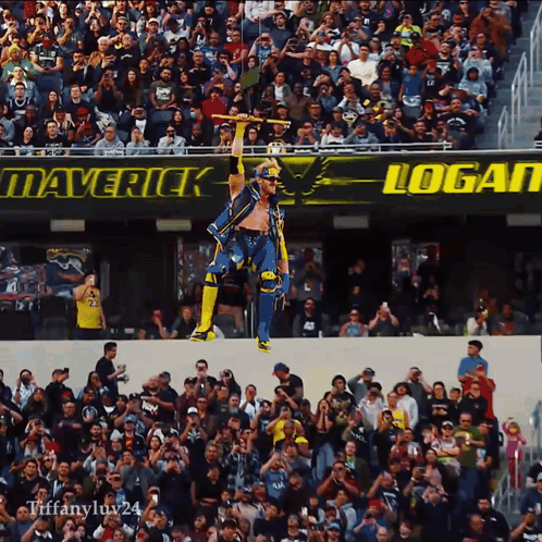 Logan Paul Wwe Hanging In The Air GIF