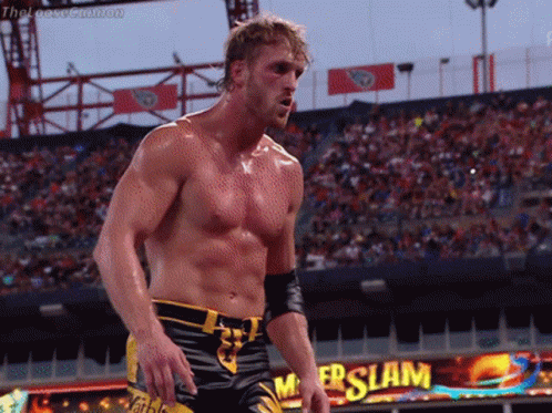 Logan Paul Wwe Jump To His Opponent GIF