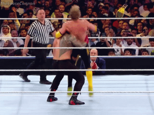 Logan Paul Wwe Versus Roman Reigns GIF