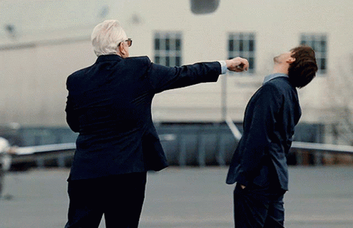 Logan Roy Succession Fake Punch GIF