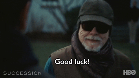 Logan Roy Succession Good Luck GIF