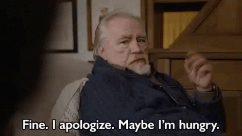 Logan Roy Succession Maybe I'm Hungry GIF