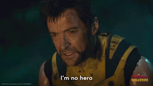 Logan Says I'm No Hero GIF