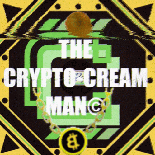 Logo For Crypto Cream Man With Gold Chain And Coin GIF