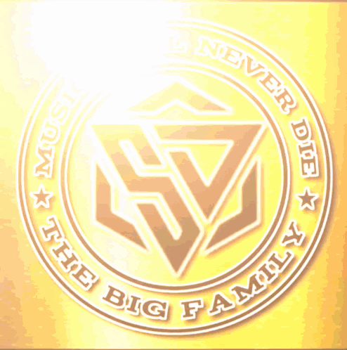 Logo Saying The Big Family in Gold Circle