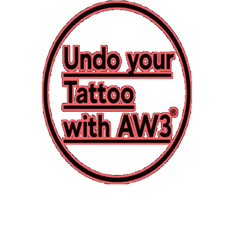 Logo Saying Undo Your Tattoo With AW3