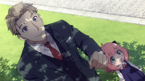 Loid And Anya Forger Playing In Park GIF