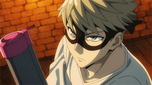 Loid Forger Wearing Black Mask Battle Ready GIF