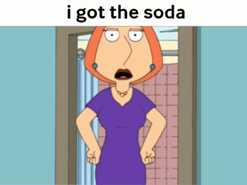 Lois Griffin From Family Guy Is Standing In Front Of A Door With Her Hands On Her Hips GIF