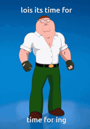 Lois Its Time For Time For Ing Is Written On The Blue Background GIF